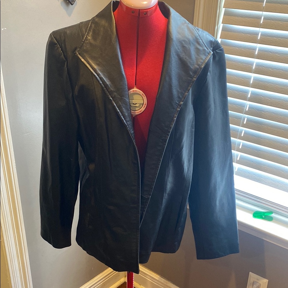 East 5th Black Leather Jacket Classic Style